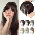 Natural Hair Toppers With Bangs For Women Adding Hair Volume Topper