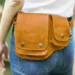 Faux Leather Waist Bag for Women Men Waist Belt Bag Drop Leg Thigh Bags