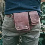 Faux Leather Waist Bag for Women Men Waist Belt Bag Drop Leg Thigh Bags