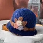 Women's Flowers Knitted Woolen Hat