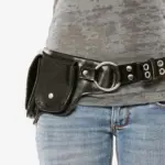 Faux Leather Waist Bag for Women Men Waist Belt Bag Drop Leg Thigh Bags