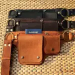 Faux Leather Waist Bag for Women Men Waist Belt Bag Drop Leg Thigh Bags