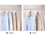 Space-Saving Clothes Hanger Connector Hooks