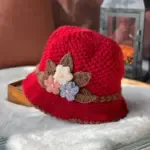 Women's Flowers Knitted Woolen Hat
