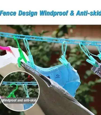 Windproof Non-Slip Clothesline