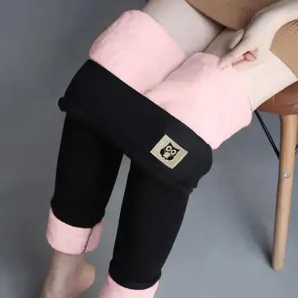 Fleece Lined Leggings Women Winter