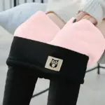 Fleece Lined Leggings Women Winter